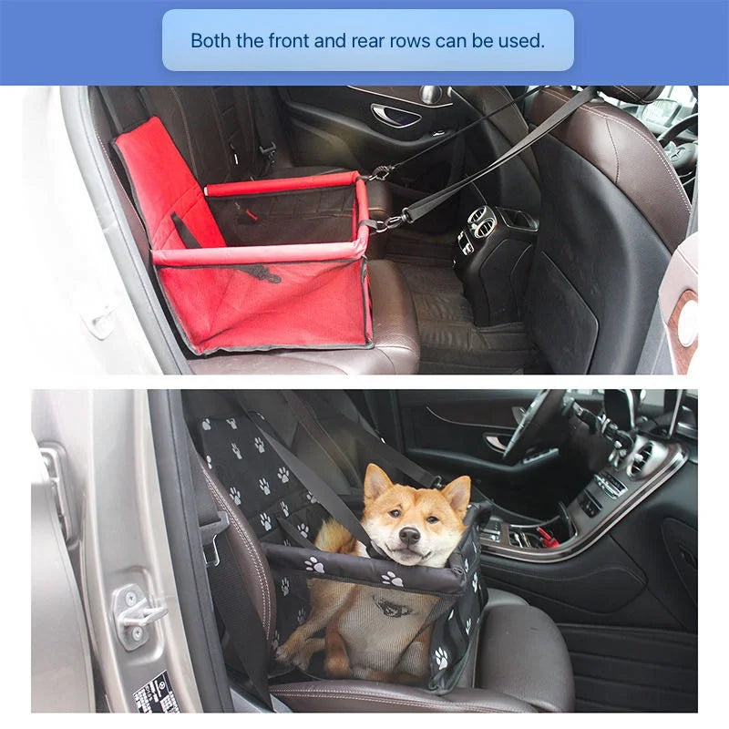 Pet Car Cushion Dog Cat Safety Seat Cushion Rear Seat Special Outgoing Waterproof Car Seat Kennel Bed Small Pet Carrying Basket