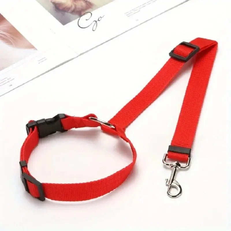Pet Dog And Cat Seat Belt Safety Rope Car Headrest Restraint for Small Dogs Car Seat Belt Accessories