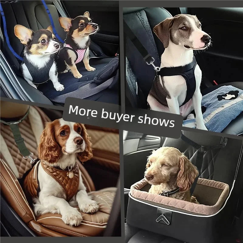 Pet Dog And Cat Seat Belt Safety Rope Car Headrest Restraint for Small Dogs Car Seat Belt Accessories
