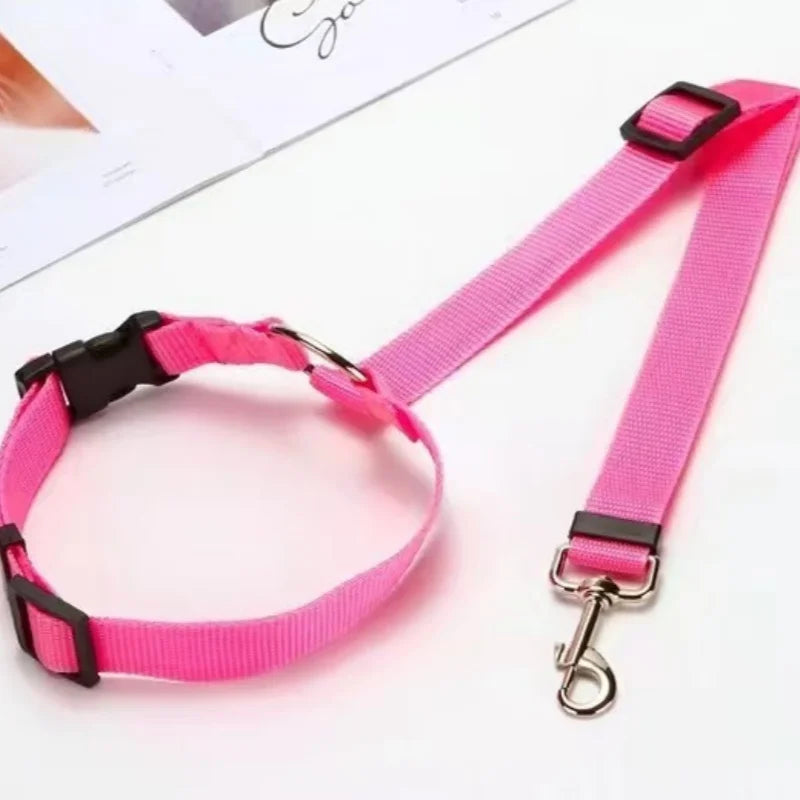 Pet Dog And Cat Seat Belt Safety Rope Car Headrest Restraint for Small Dogs Car Seat Belt Accessories