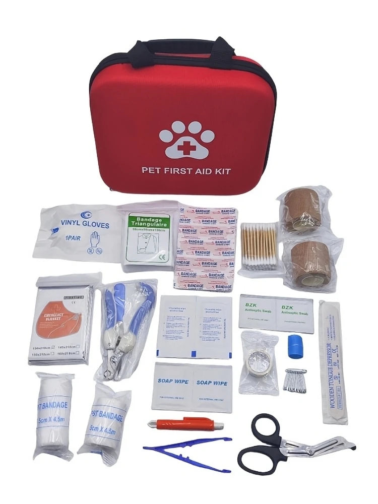 Pet First Aid Kit, Emergency Survival Kit, Pet First Aid Supplies, Dog Health Products, Reptile Medical Kit