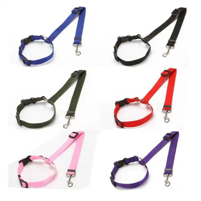 Pet Dog And Cat Seat Belt Safety Rope Car Headrest Restraint for Small Dogs Car Seat Belt Accessories
