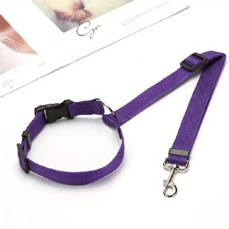 Pet Dog And Cat Seat Belt Safety Rope Car Headrest Restraint for Small Dogs Car Seat Belt Accessories