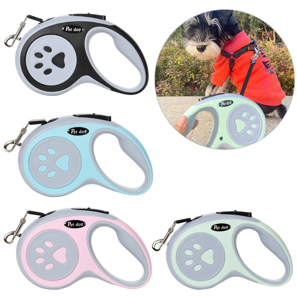 Pet Walking Lead One-Button Lock Non-Slip Handle for Small Dogs Cats Training Hiking Puppy Supplies