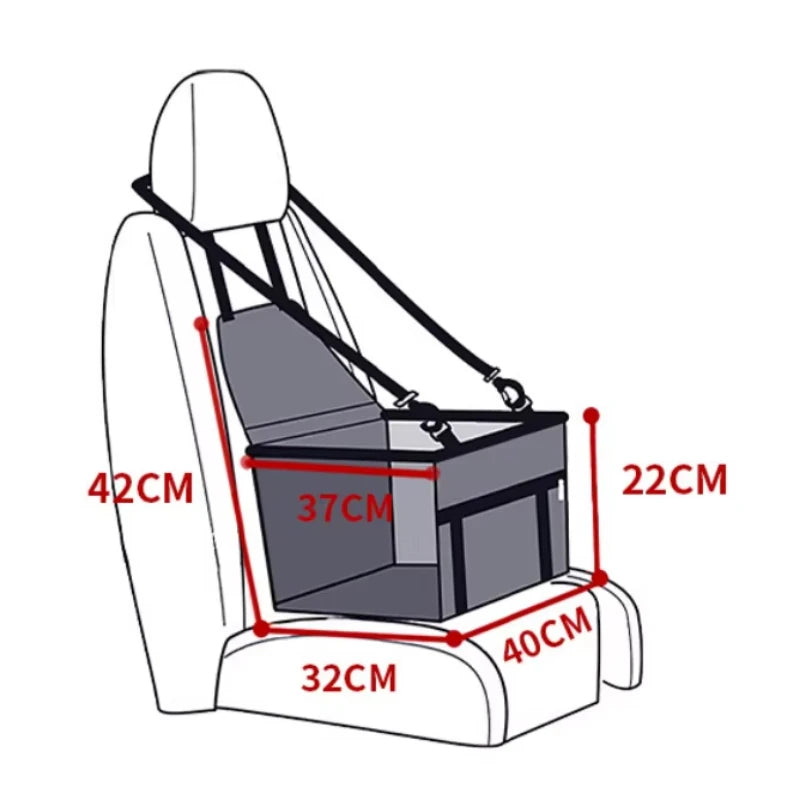 Pet Car Cushion Dog Cat Safety Seat Cushion Rear Seat Special Outgoing Waterproof Car Seat Kennel Bed Small Pet Carrying Basket